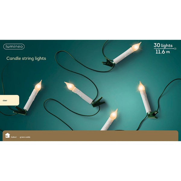 Lumineo 30 LED Candle String Lights image 1