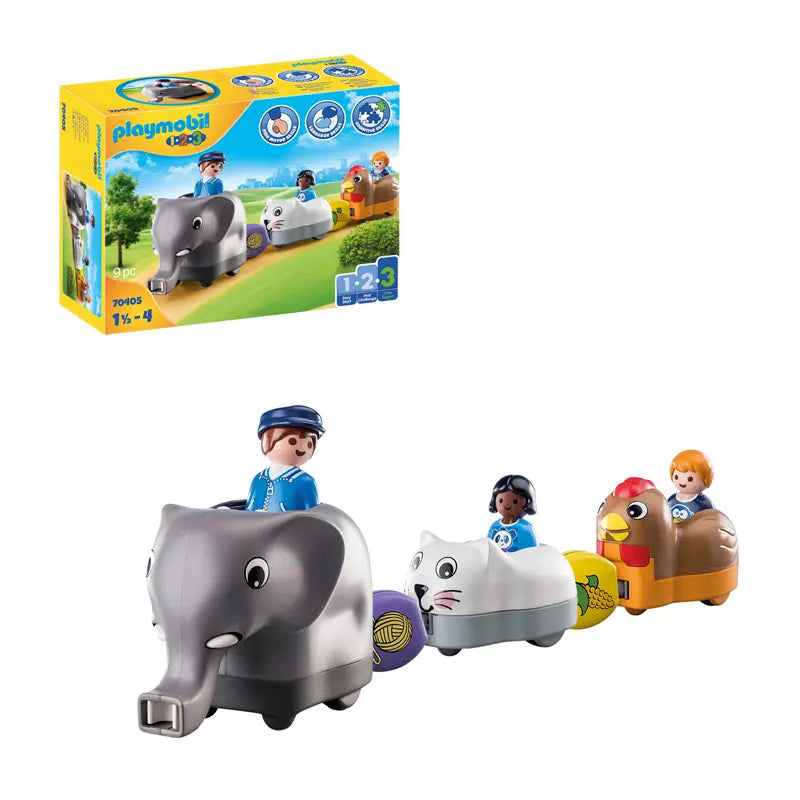 PLAYMOBIL 1.2.3 Animal Train For 18+ Months image 0