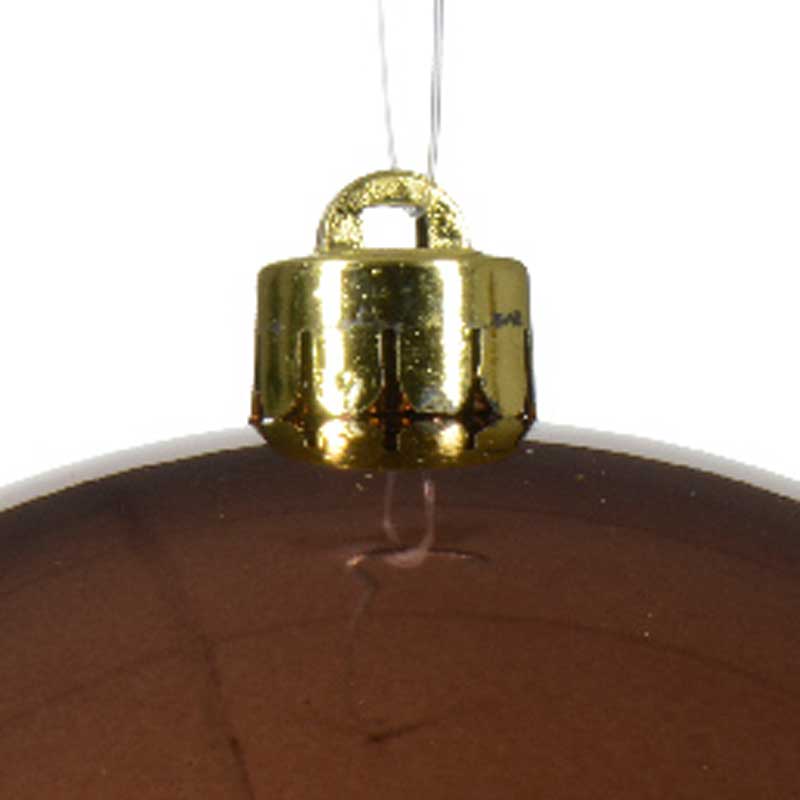 Decoris Large Shatterproof Bauble in Espresso image 0