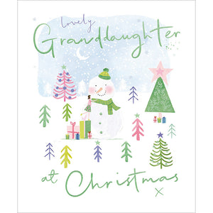 Woodmansterne Hot Chocolate Grandaughter Christmas Card image 0