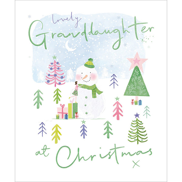 Woodmansterne Hot Chocolate Grandaughter Christmas Card image 0