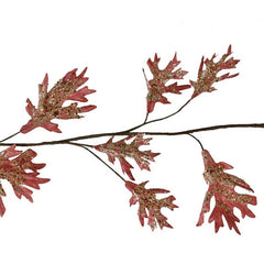 Everlands Velvet Pink Leaf Garland image 0