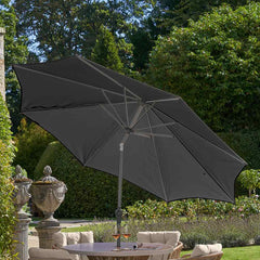 Platinum Riva 3m Round Crank & Tilt Parasol – Anthracite image 0