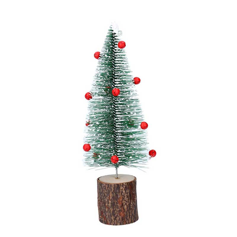 Gisela Graham Bristle Tree with Red Bells image 0