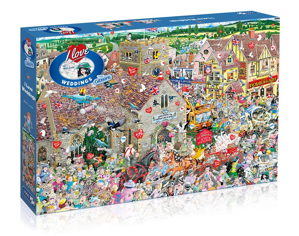 Gibsons I Love Weddings 1000 Piece Jigsaw Puzzle image 0