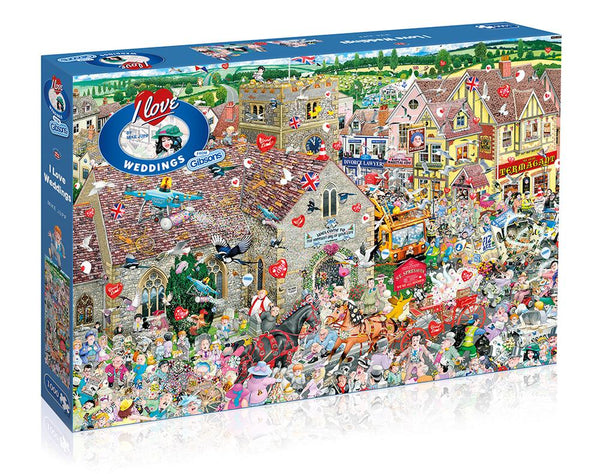 Gibsons I Love Weddings 1000 Piece Jigsaw Puzzle image 1