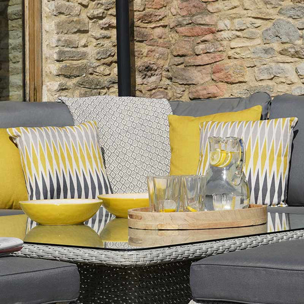 Bramblecrest Square Scatter Cushion, 45 x 45cm - Harlequin Yellow image 2