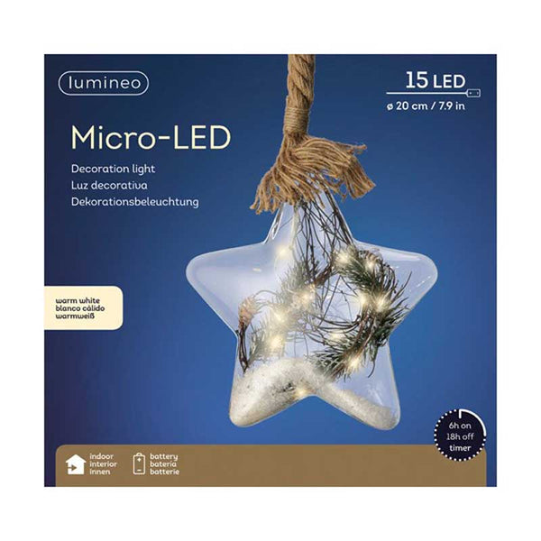 Lumineo Micro LED Hanging Star image 1