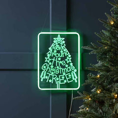 Festive Rocking Around The Christmas Tree Neon Sign image 0