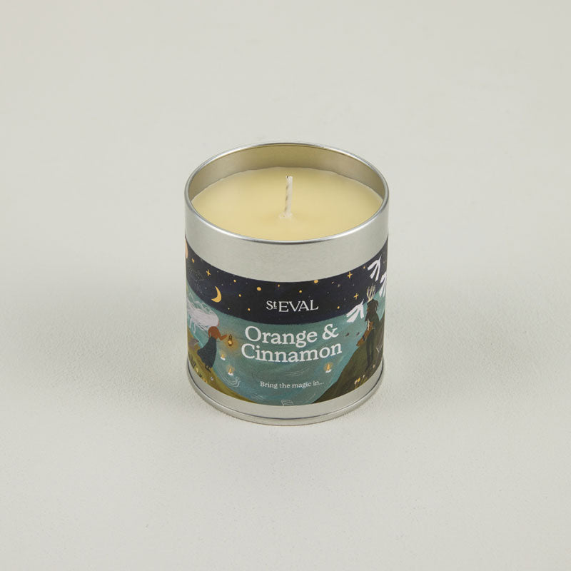 St Eval Orange &amp; Cinnamon Tin Candle image 0