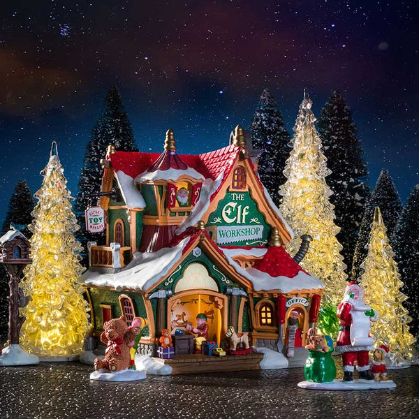 Lemax Small Crystal Lighted Tree (Set of 4) image 3