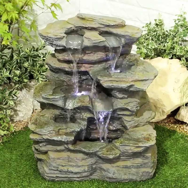 Easy Fountain Como Springs Water Feature with LED Lights image 0