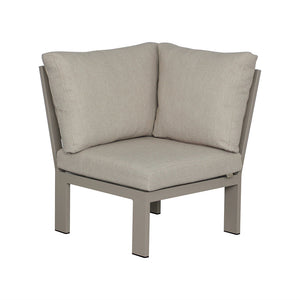Bramblecrest Prague Modular L-Shape Sofa Set in Latte with Height-Adjustable Table (Seats 8) image 15