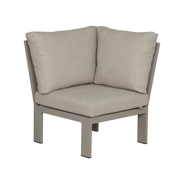 Bramblecrest Prague Modular L-Shape Sofa Set in Latte with Height-Adjustable Table (Seats 8) image 15