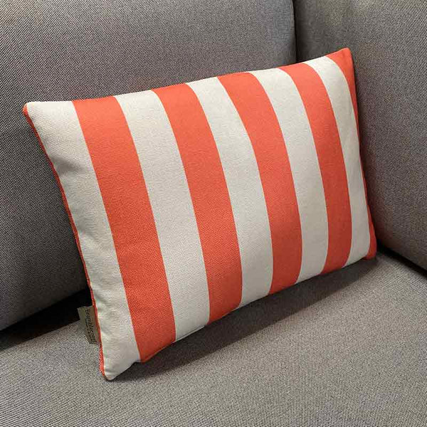 Bramblecrest Rectangular Scatter Cushion, 45 x 30cm â€“ Burnt Orange Stripe image 0
