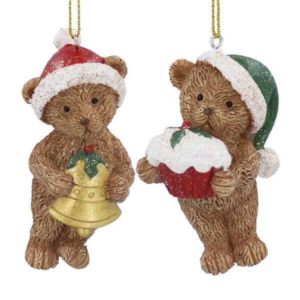 Gisela Graham Resin Teddy In Santa Hat (Assorted Designs) image 0