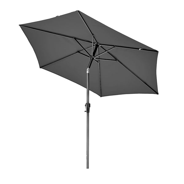 Orchard Life Elberta 4 Seat Round Dining Set with 2.5m Parasol & Base (Grey Weave) image 8