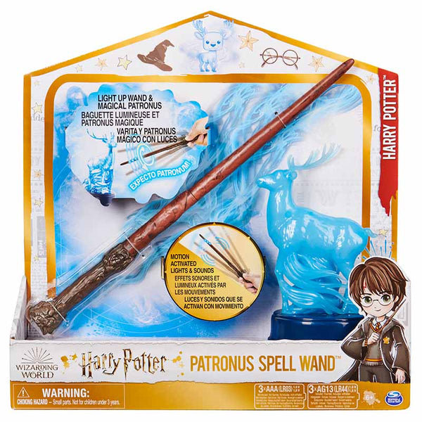 Official Wizarding World, 12-Inch Harry Potter Patronus Feature Wand with Stag Figure, Lights and Sounds, Ages 6+ image 2