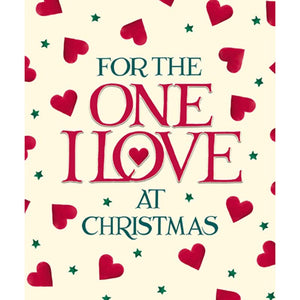 Woodmansterne One I Love Text Christmas Card image 0