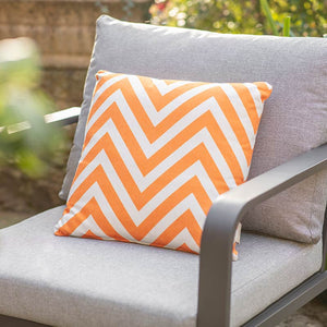 Bramblecrest Square Scatter Cushion, 45 x 45cm - Chevron Orange image 2