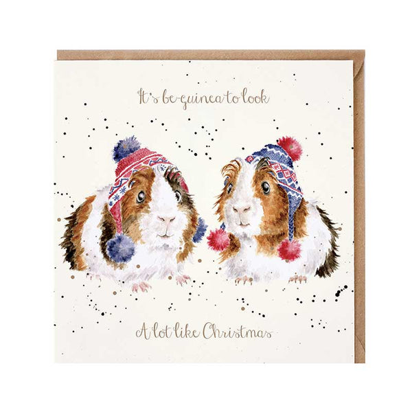 Wrendale Designs It's Be-Guinea Christmas Card image 0