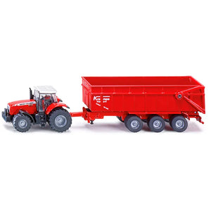 siku 1844 Massey Ferguson Tractor with Trailer 1:87 image 0