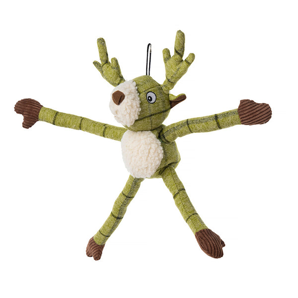 House of Paws Tweed Long Legs Plush Stag image 1