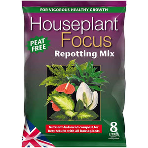 Growth Technology Houseplant Focus Peat Free Repotting Mix - 8 litres image