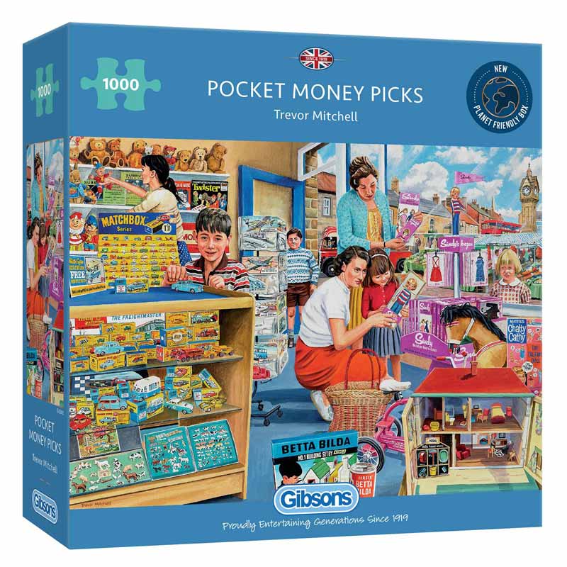 Gibsons Pocket Money Picks 1000 Piece Jigsaw Puzzle image 0