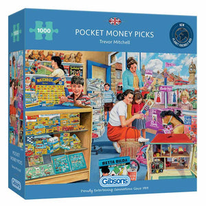 Gibsons Pocket Money Picks 1000 Piece Jigsaw Puzzle image 1