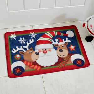 Three Kings Santa & Friends Doormat image 0