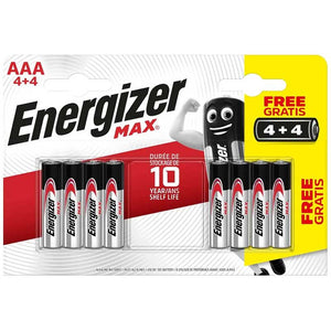 Energizer MAX® Alkaline Batteries - AAA  (Pack of 8) image 0