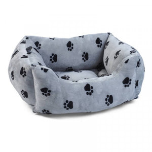 Zoon Snug Paws Grey Square Dog Bed image 1