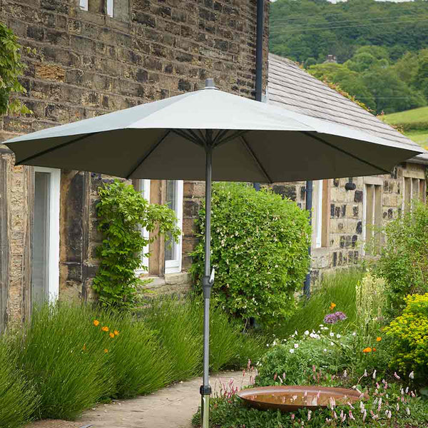 Platinum Riva 3.5m Round Crank Parasol – Luna Grey image 0