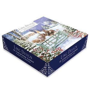 Ling Design Large Deluxe Cards - Winter Gatherings (Pack of 12) image 0
