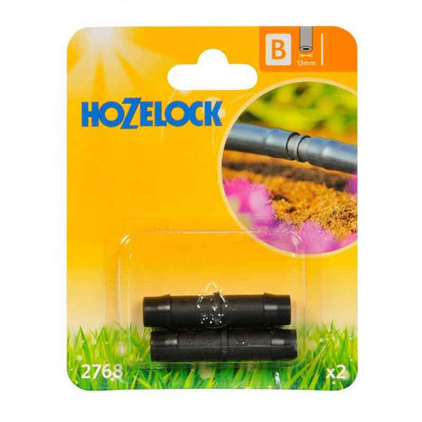 Hozelock 13mm Straight Connectors (Twin Pack) image 0