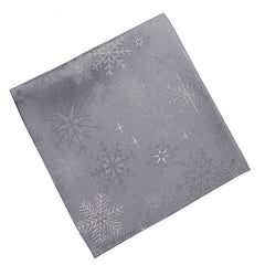 Peggy Wilkins Snow Crystal Napkins - Grey (Pack of 4) image 0