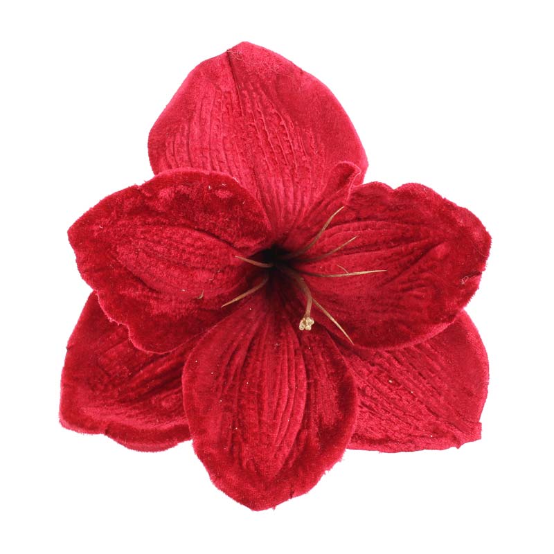 SageDecor Red Velvet Amaryllis Clip image 0