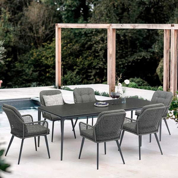 Bramblecrest Oregon 6 Seat Rectangular Garden Dining Set image 4