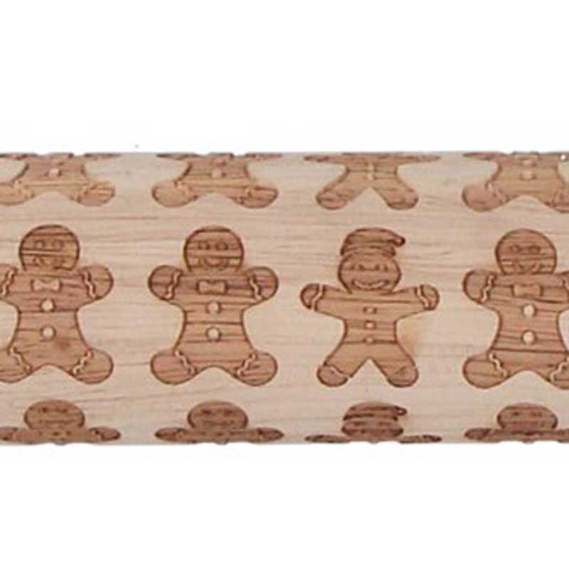 Gisela Graham Gingerbread Men Rolling Pin image 0