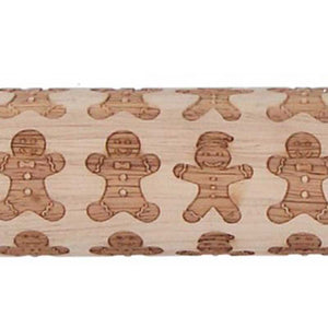 Gisela Graham Gingerbread Men Rolling Pin image 1