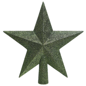 Decoris Shatterproof Star Tree Topper - Pine Green image