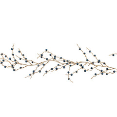 SageDecor Blue Glittered Bead Garland image 0
