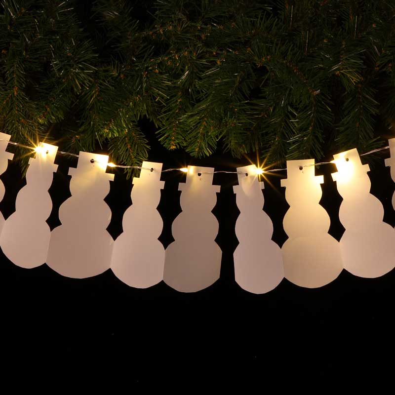 NOMA DIY Paper Snowman Garland image 0
