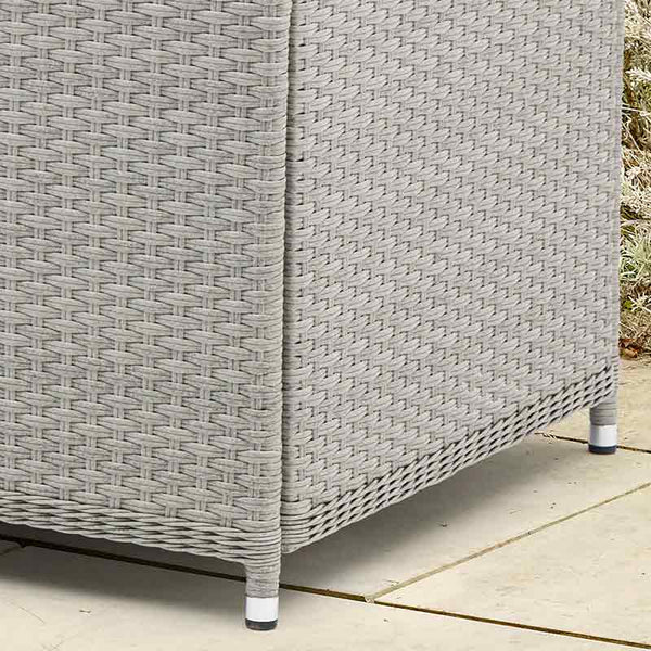 Bramblecrest Wentworth Cushion Storage Box with Liner in Pewter Rattan - Large image 4