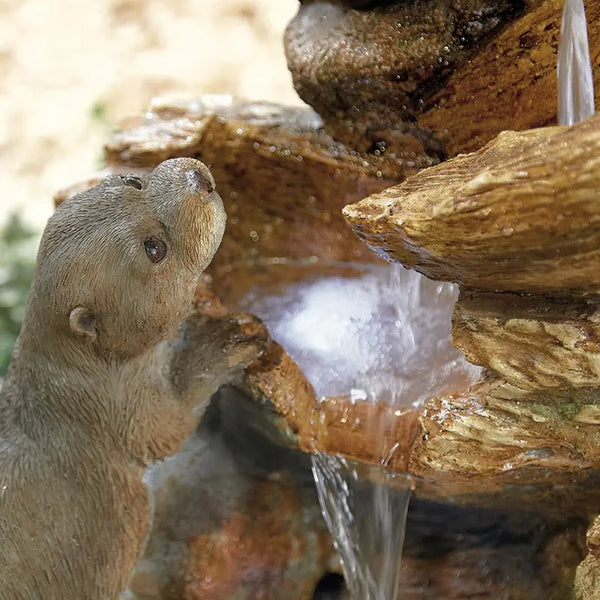 Easy Fountain Otter Pools Water Feature with LED Lights image 2