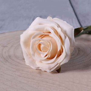 Cream Vintage Rose Stem (75cm) image 2