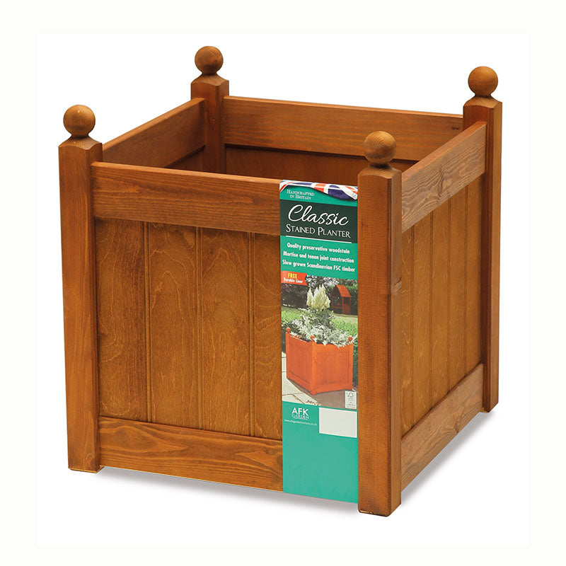 AFK Classic Planter 460 Beech Stain