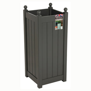 AFK Garden Classic Tall Painted Planter Charcoal