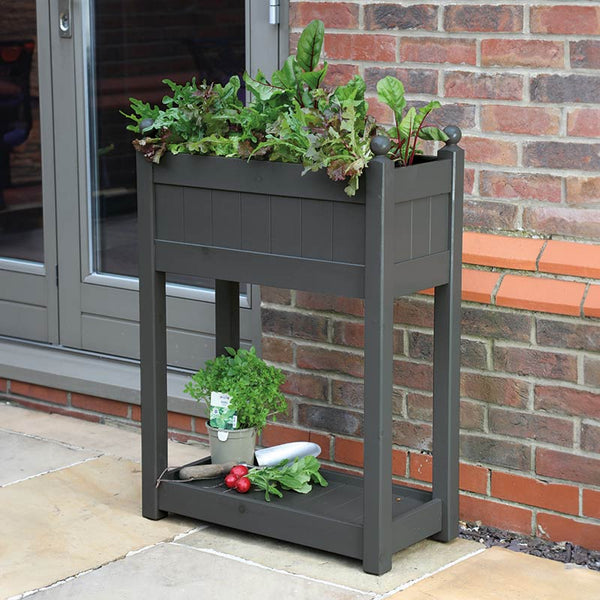 AFK Garden Classic Painted Herb Trough Charcoal